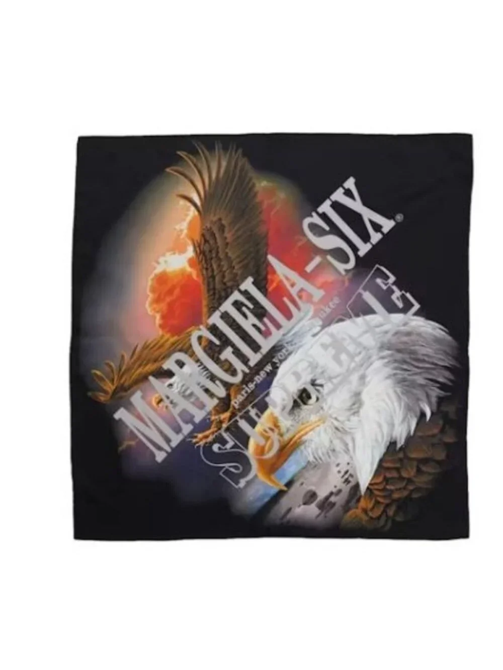 Supreme MM6 Maison Margiela Eagle Silk Scarf Multicolor SS26 One Size BRAND NEW